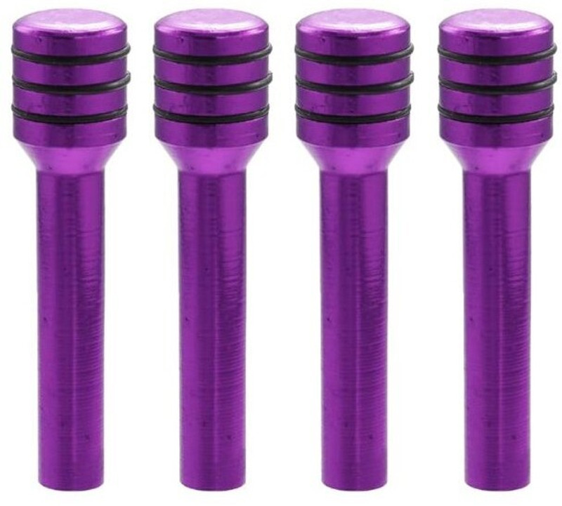 Auto MT (PURPLE) 4PC Door Lock KNOB Pull PIN Interior Universal for Car Door Lock Pin. Spring Leaf(Car)