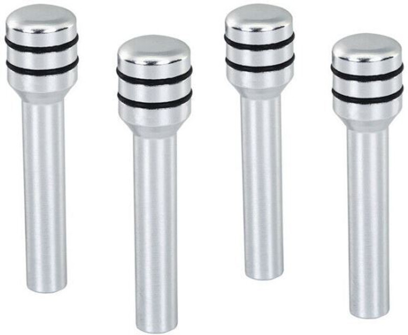 Auto MT 4PC SILVER Aluminum Alloy Car Door Lock Pin Decor Auto Accessory for Universal Car Flywheel