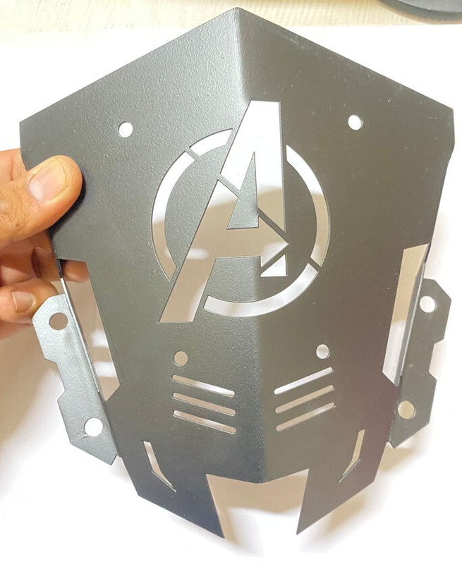 Auto MT Avenger Metal Visor for Yamaha MT-15 Metal Bike Headlight Visor. Spring Leaf(Motorbike)