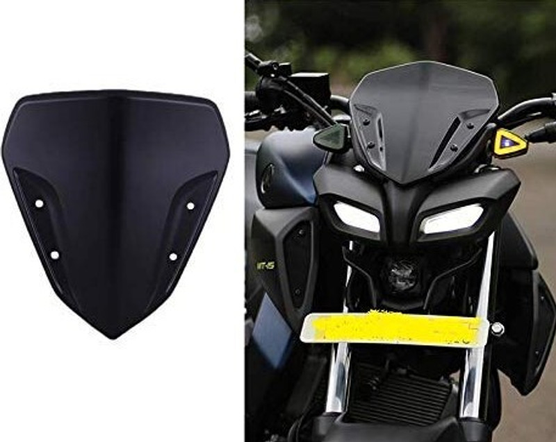 Auto MT (Black)MT15 ABS Visor Yamaha Marvels Edition Deflector for Yamaha Spring Leaf(Motorbike)
