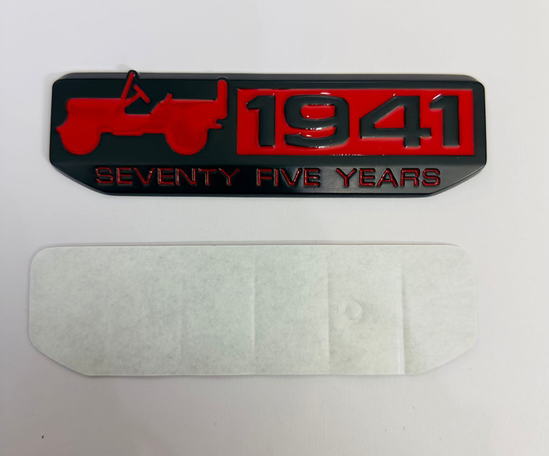 Auto MT Black-Red 1941, 3D-Metal Emblem, Badge Sport Sticker 13.5cmx4cm for Car&Bike. Car Flywheel