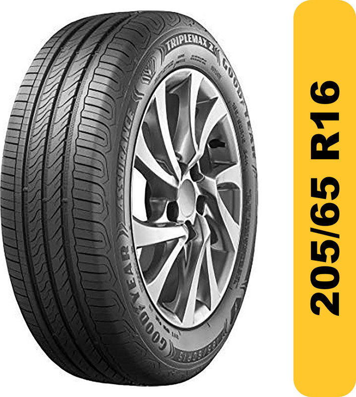 Goodyear Assurance Triplemax 4 Wheeler Tyre(205/65 R16 95H, Tube Less)