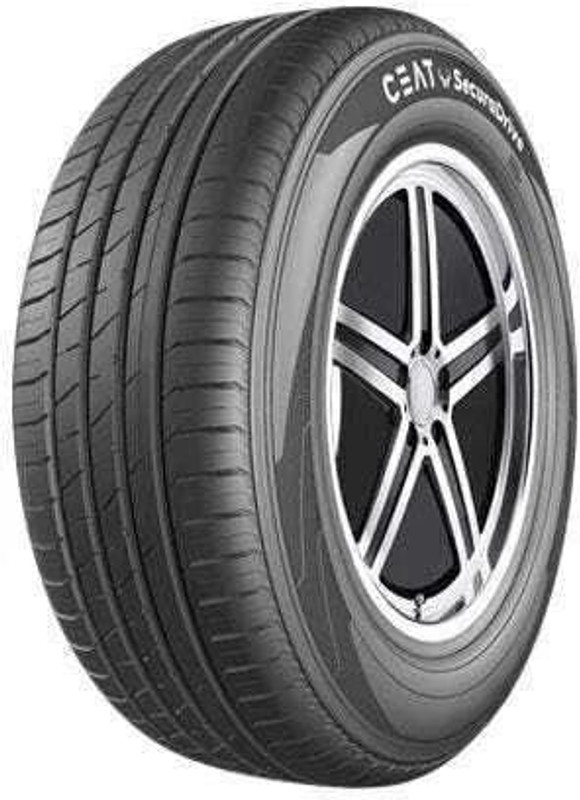 CEAT With Doorstep Installation 195/55 R16 SECURADRIVE 87V TUBELESS TYRE WITH FREE HOME FITMENT 4 Wheeler Tyre(195/55 R16, Tube Less)