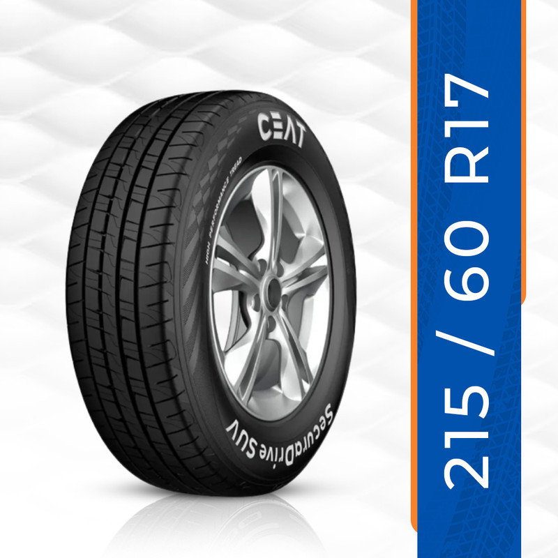 CEAT 215/60 R17 SecuraDrive SUV TL 96H 4 Wheeler Tyre(215/60 R17, Tube Less)