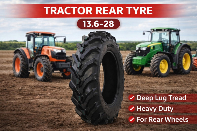 vsr 13.6-28 duroad balwan tractor tyre (no tube in the package) 4 Wheeler Tyre(13.6-28, Tube Type)