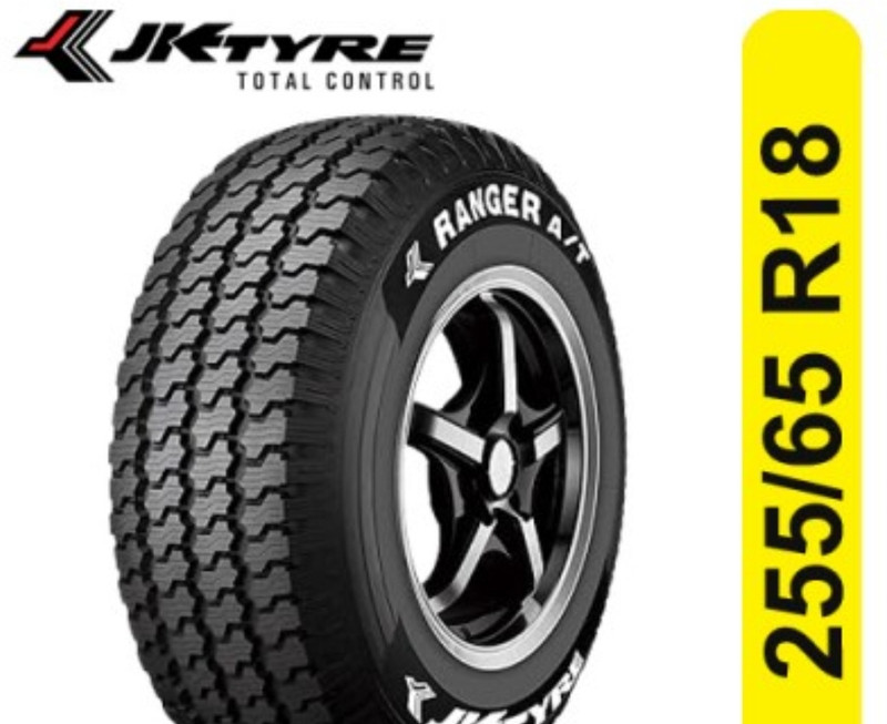 JK TYRE RANGER A/T 4 Wheeler Tyre(255/65-R18 RANGER A/T, Tube Less)