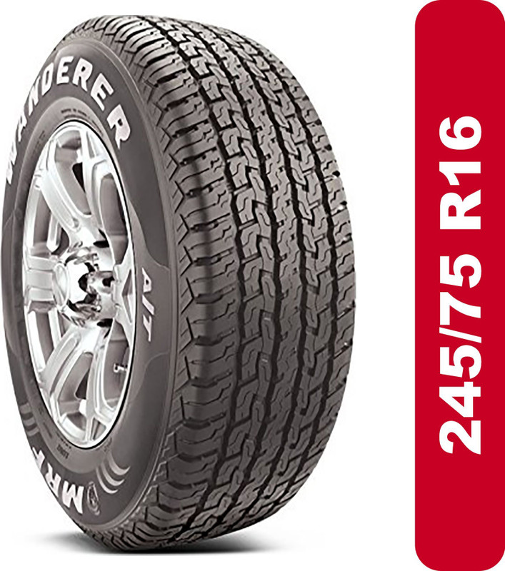 MRF 245/75R16 111T WANDER A/T TUBE LESS TYRE 4 Wheeler Tyre(245/75R16 111T WANDER A/T TL, Tube Less)