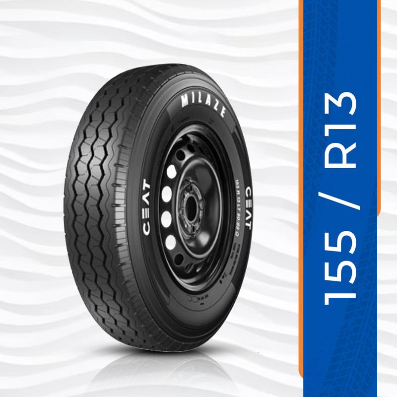 CEAT 155R13 Milaze LT TL 8PR 4 Wheeler Tyre(155R13, Tube Less)