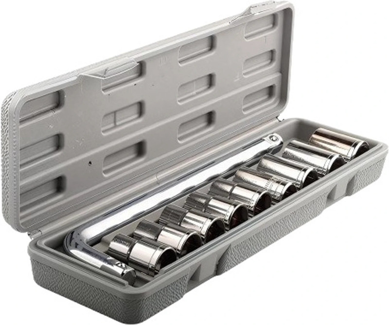 NIASHI 10Pc Socket Set with Carry Box for Automobiles/Bike/Car Repair Tools Socket Set Vehicle Tool Kit