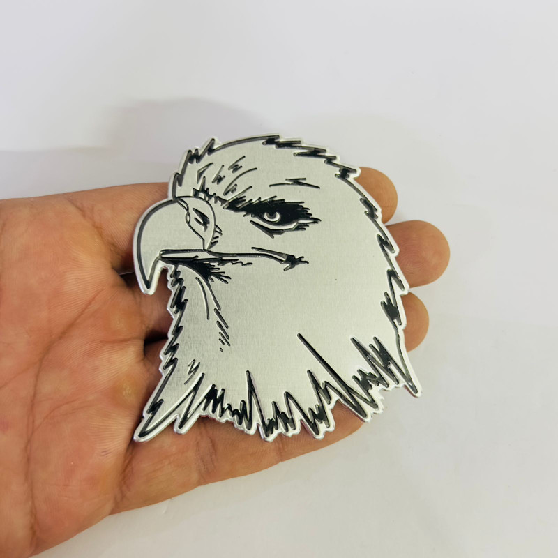 Auto MT Eagle Metal Sticker 8cmx7.2cm Sticker for Car&Bike Emblem 3D Badge Car Flywheel