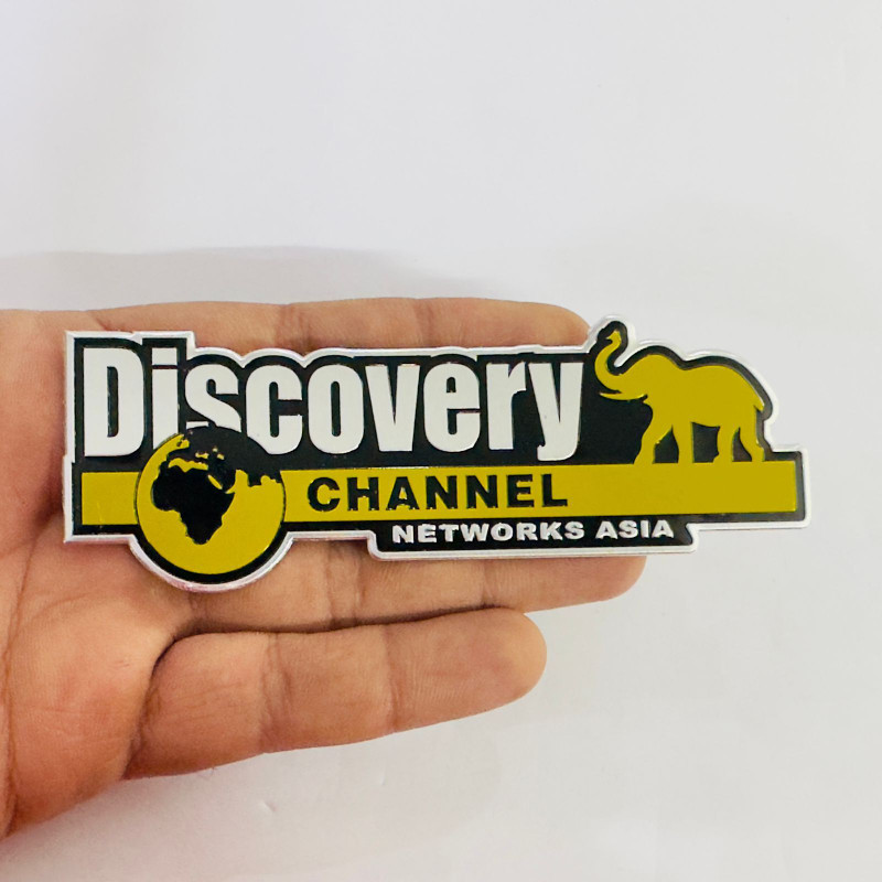 Auto MT Discovery Channel Networks Asia Car&Bike Sticker (12cmx3.5cm) 3D Emblem Badge Car Flywheel