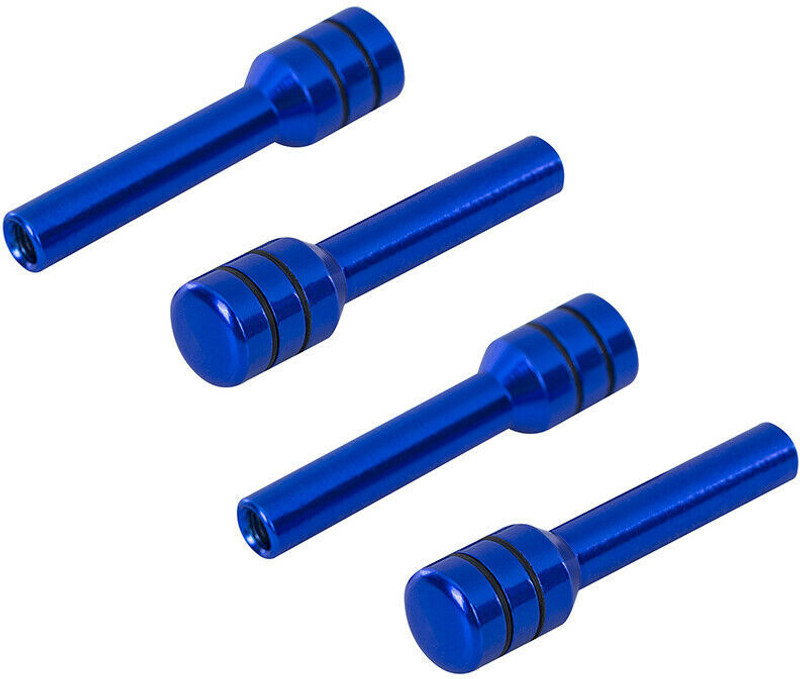 Auto MT 4PC BLUE Door Lock PIN Aluminum Car Door Lock Interior Decorative Universal Car Flywheel