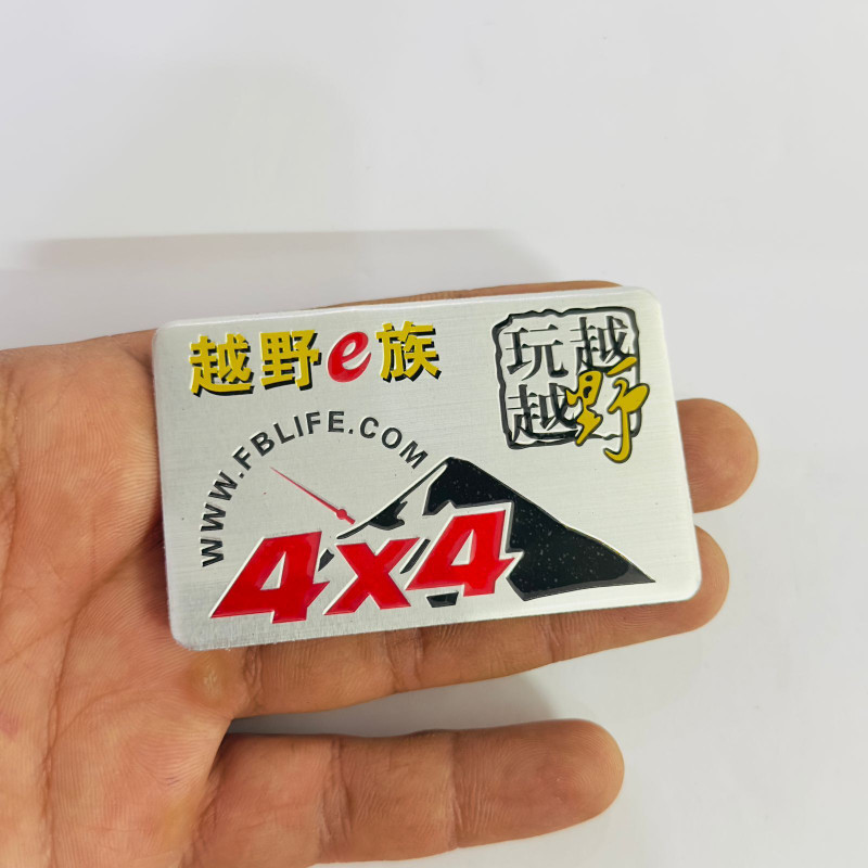 Auto MT 4X4 Metal-Sticker 3D Emblem Badge (8cmX5cm) for Car&Bike Premium Sport Sticker Car Flywheel