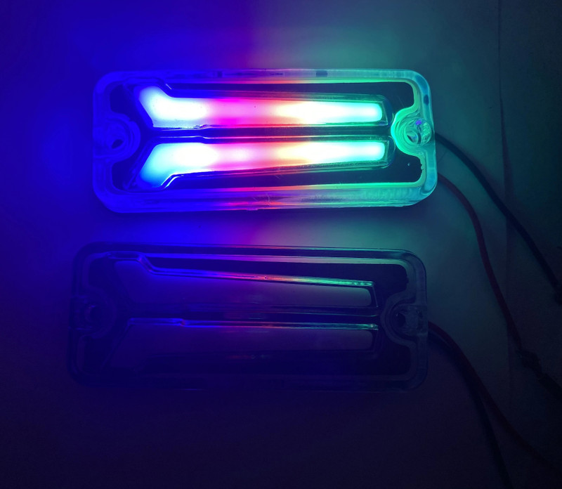 Auto MT 2PC (RAINBOW) HOCKEY INDICATOR SIDE PANEL LED LIGHT MARUTI GYPSY KING. Vehicle Tool Kit