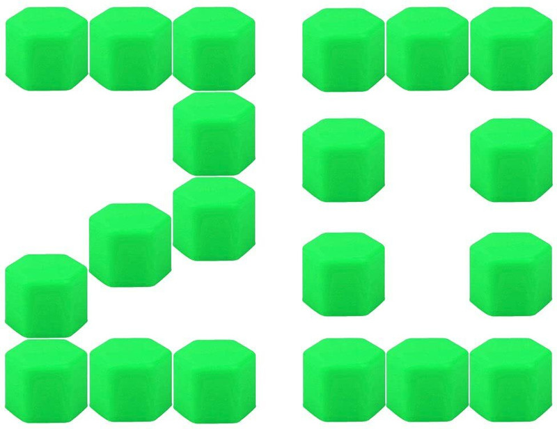 Auto MT GREEN Wheel Nuts-Bolts 17mm 20pcs Silicone Cover dust Protective Car Flywheel