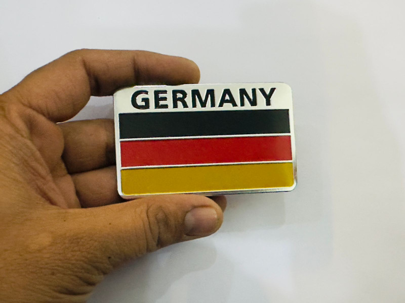 Auto MT GERMANY FLAG STICKER (8cmx5cm) for Car&Bike Auto Racing Sport Metal Sticker. Car Flywheel