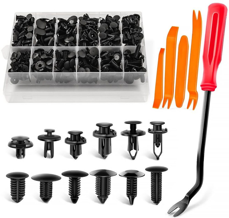 HANNEA Car Bumper Retainer Clips Set Vehicle Tool Kit