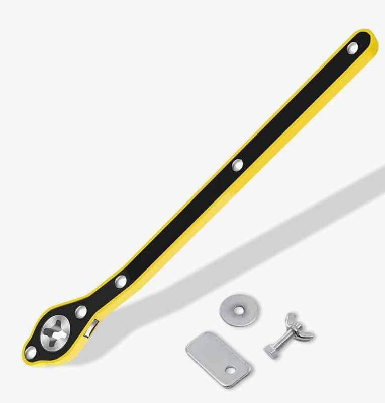 HOME N TECH CAR JACH Ratchet CJack Handle – Heavy-Duty Scissor Jack Wrench Tool Vehicle Tool Kit