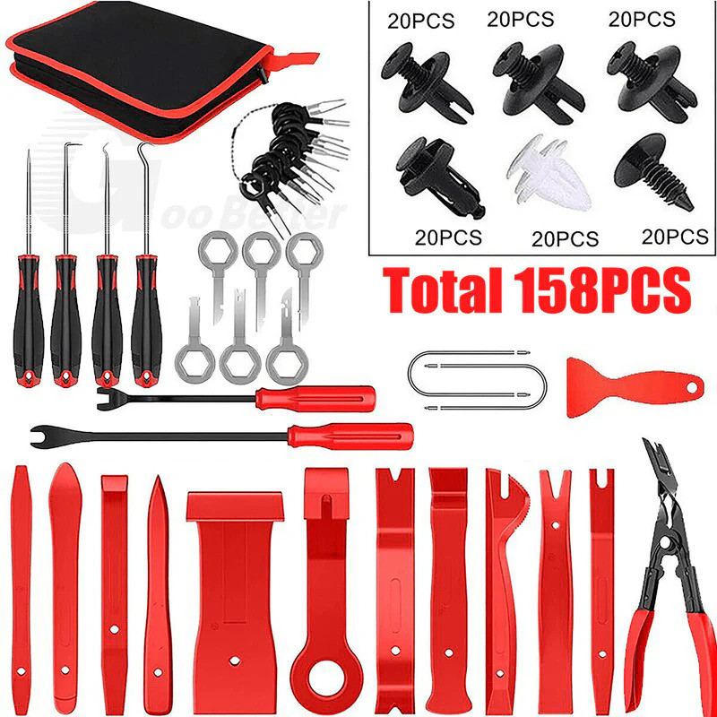 DASTVAM Car Trim Removal Tool Kit with Fastener Clips Auto Panel & Interior Removal Vehicle Tool Kit