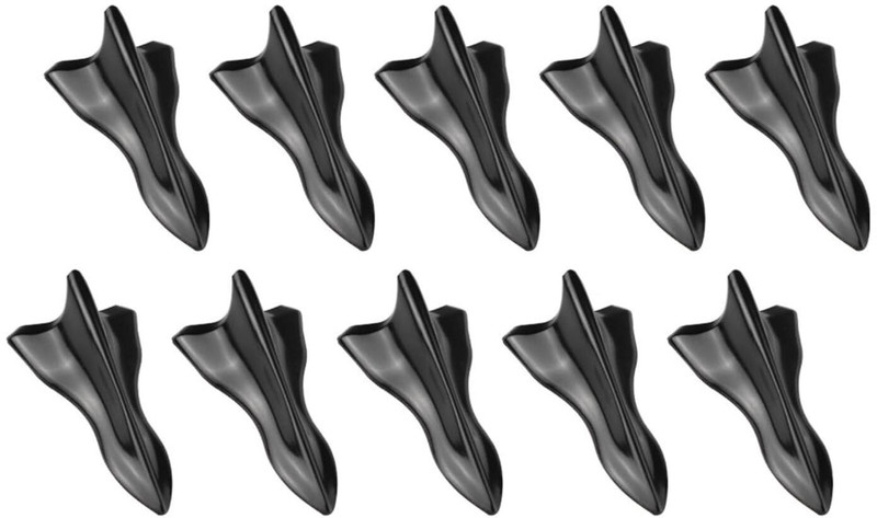 Auto MT 10Pcs Black Style 2 Fin Air Vortex Generator Diffuser Shark Fin Set Kit Spoiler Car Flywheel