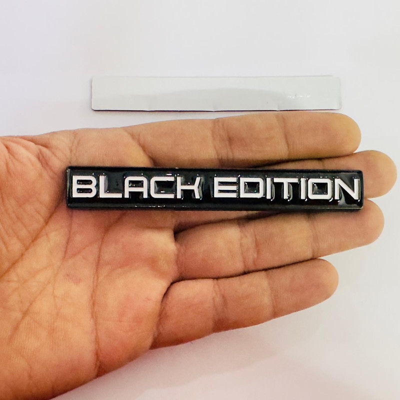 Auto MT Black Edition Metal Sticker 10.2cmx1.4cm 3D Emblem Sport-Sticker for Car&Bike. Car Flywheel