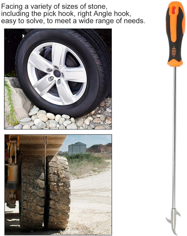 gadgetschroma 2 in 1 Car Tyre Stone Remover Tool Vehicle Tool Kit