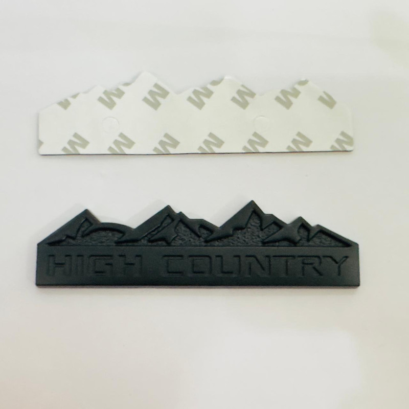 Auto MT High Country Full Black Metal Sticker (12.5cmx3.5cm) for all Car&Bike 3D-Emblem. Car Suspension Kit