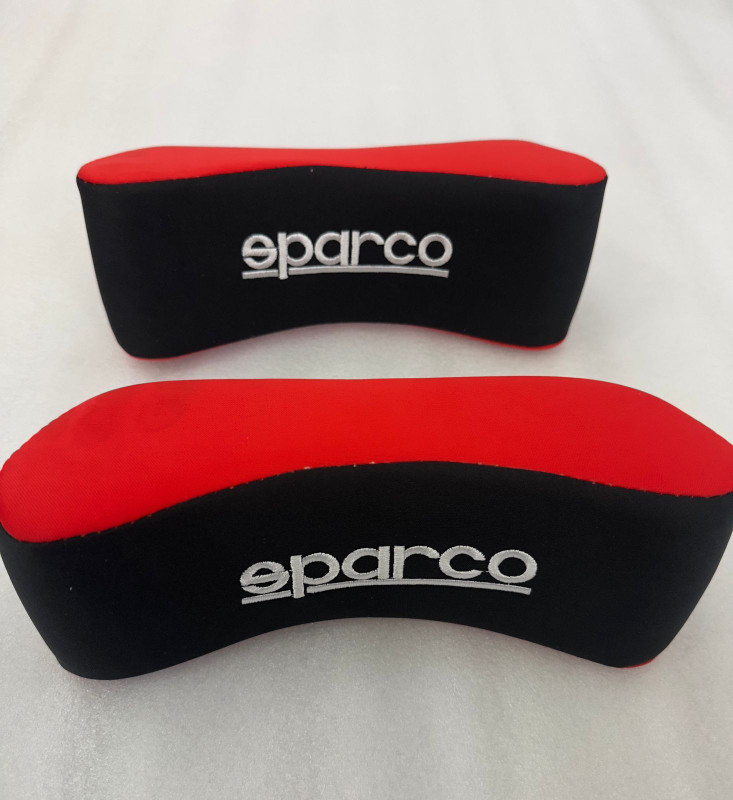 Auto MT RED-BLACK Sparco Universal Headrest Neck Rest Pillow Pillow Cervical Pillow Car Flywheel