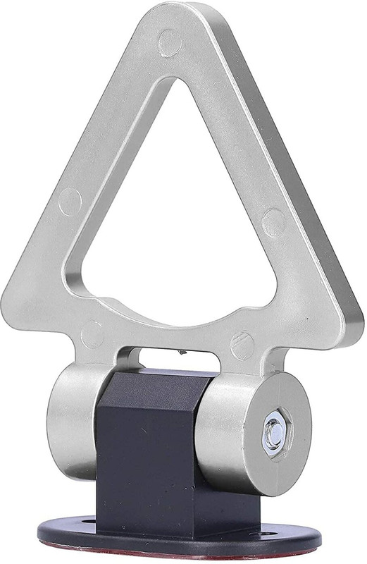 Auto MT Silver Triangle Dummy Hook Car Tow Hook Universal Hook Towing Belt Car Flywheel