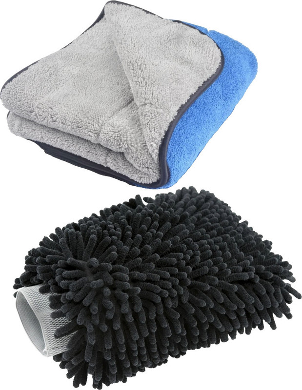 Auto Hub Microfiber Vehicle Washing Cloth(Pack Of 2, 800 GSM)