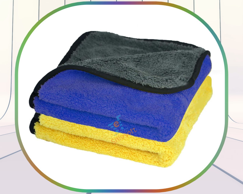 shivsoft Cotton Vehicle Washing  Cloth(Pack Of 2, 600 GSM)