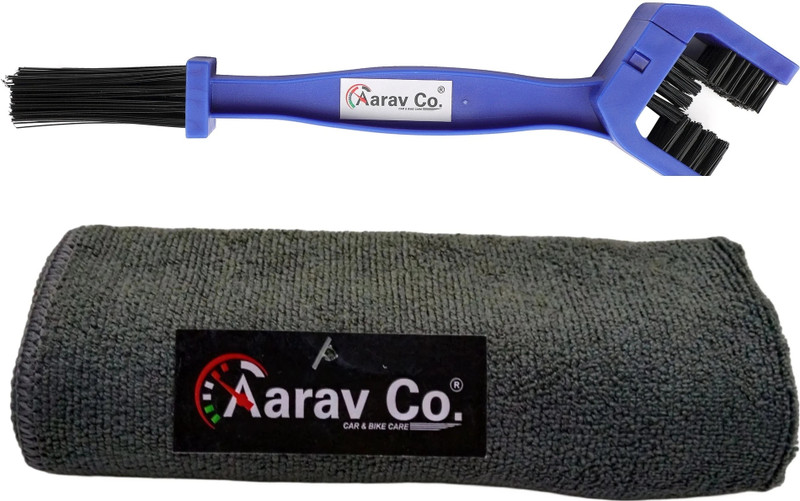 AARAV CO. Nylon, Microfiber Vehicle Washing Chain Cleaner Brush(Pack Of 2, 350 GSM)