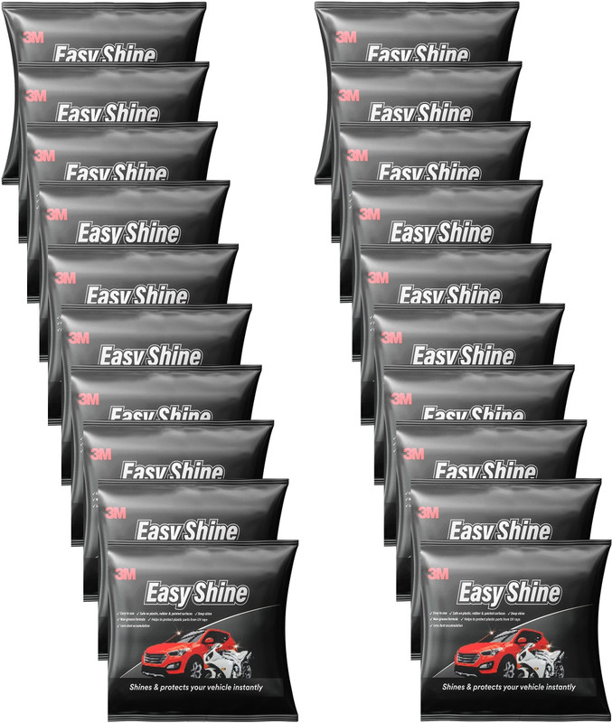 3M Easy Shine Foam Sponge Wax (7.5cmX5cmX2.5cm, Pack of 20) EasyShineSponge7.5X5cm_Pack20 Vehicle Interior Cleaner(400 g)