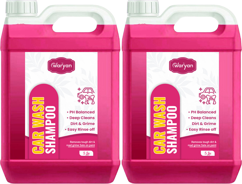WARYAN Premium Car Wash Shampoo | Tough on Dirt, Gentle on Paint | Long-Lasting Shine Car Washing Liquid(5000 ml)