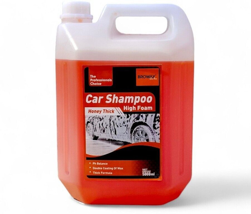 BROWAX Foam Wash Car Shampoo,Honey-Thick Formula Car Washing Liquid(5000 ml)