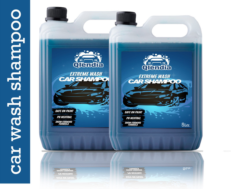 Qlendia High Foam car wash shampoo for Deep Cleaning.Remove Tough Dirt.Safe on Paint Car Washing Liquid(10000 ml)