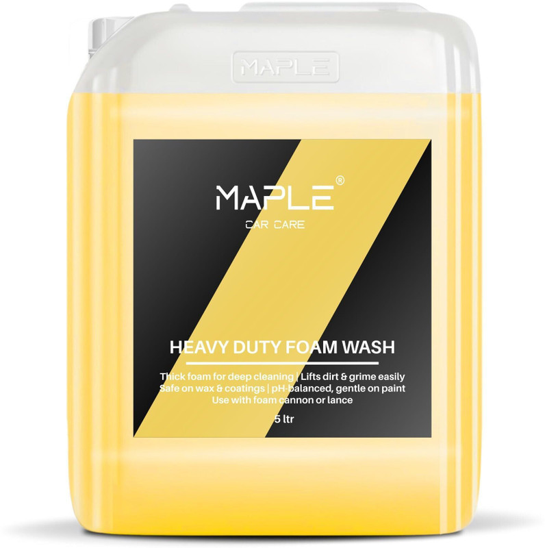Maple Heavy Duty Car Shampoo | Powerful Foam for Deep Vehicle Cleaning Car Washing Liquid(5000 ml)