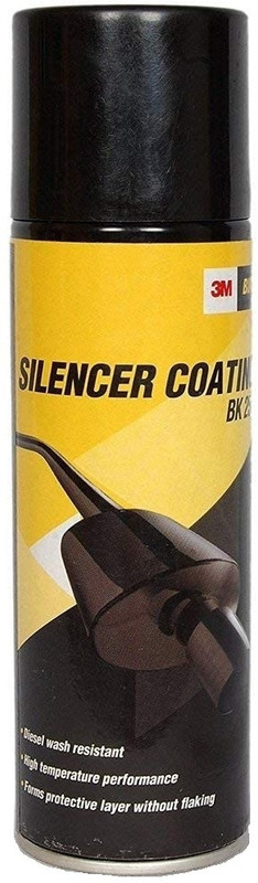 3M Silencer Coating Spray for Bikes, Prevent Rust and Leak (160g, Black) Car Washing Liquid(250 ml)