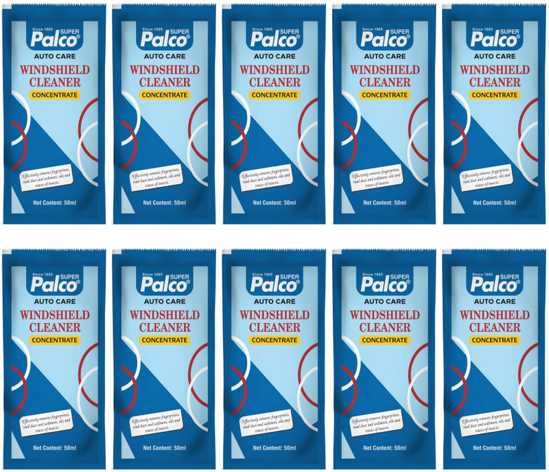 PL SUPER PALCO Windshield Cleaner (10 x 50ml) Concentrate Fluid Glass Window Cleaning Liquid Vehicle Glass Cleaner(500 ml)