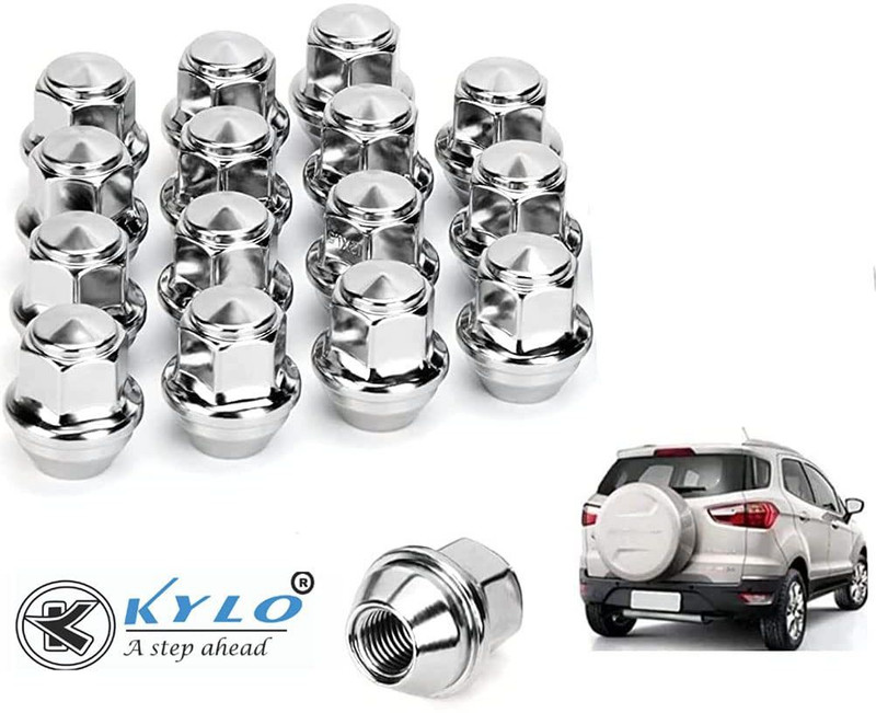 KYLO Wheel Nut suitable for Ford Ecosport and Fiesta (Set of 16 Pcs) Wheel Studs