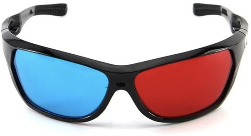 Lumens Movie books Magazine video Glasses (Red and Blue) Video Glasses(Black, Blue)