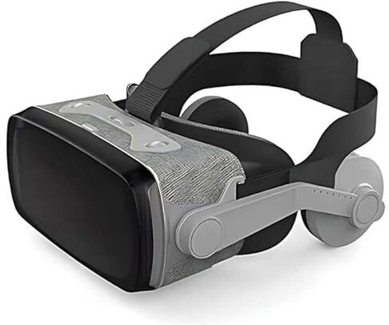 DRUMSTONE G07E VR Headset: Adjustable, Anti-Radiation, Immersive 3D Movies – Tech Gift Video Glasses(Black)