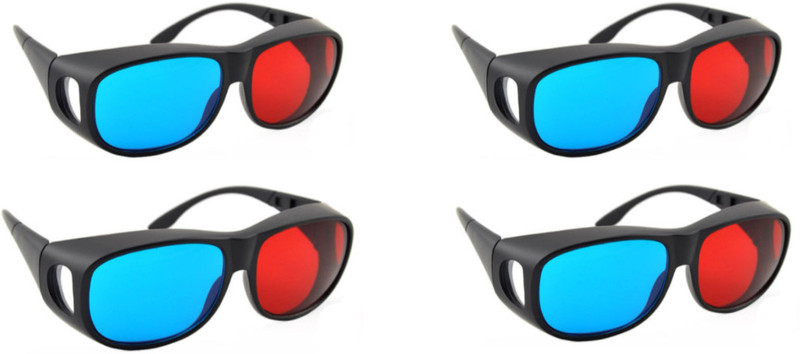 ooze Glasses Flipkart best selling product Video Glass To Watch movies and mobile Video Glasses(Red, Blue)