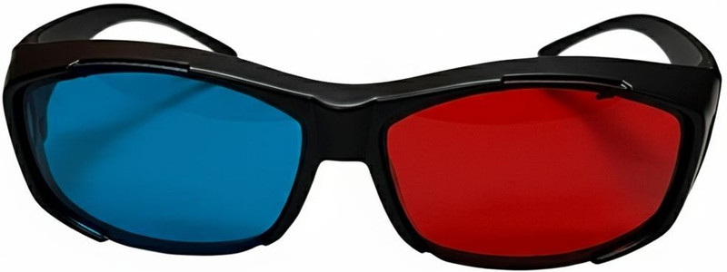 Trendz Minister Red Blue 3D Glasses for Movies & Gaming Video Glasses(Multicolor)
