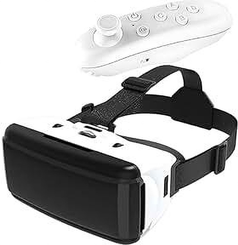 DRUMSTONE 3D Glass Box with 5 Mini Glasses: VR Headset & Mini Bluetooth Game Controller Video Glasses(Black)