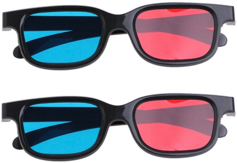 TRONICS INDIA RED SYAN 3D GLASS-FTF Video Glasses(Red, Blue)