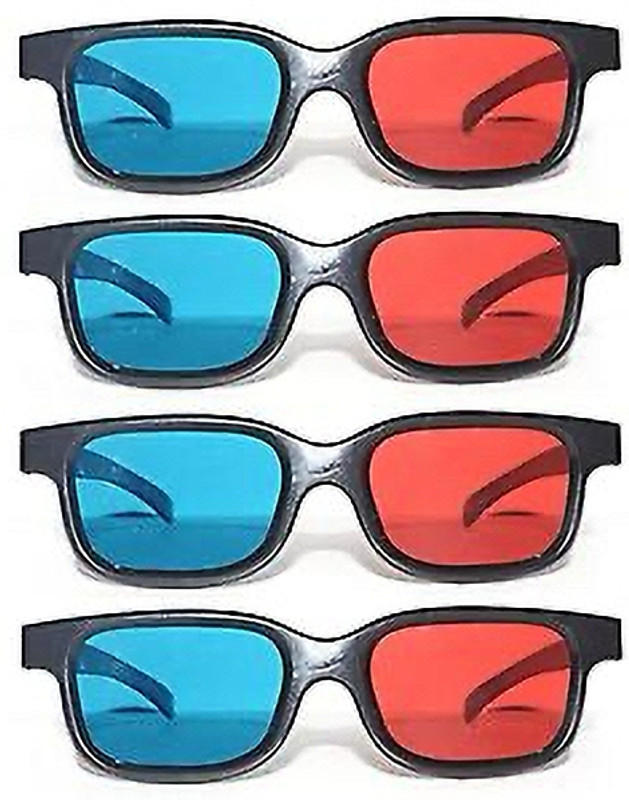 Lumens Movie Book Magazine Video Glases (Red and Blue) Video Glasses(Red, Blue)