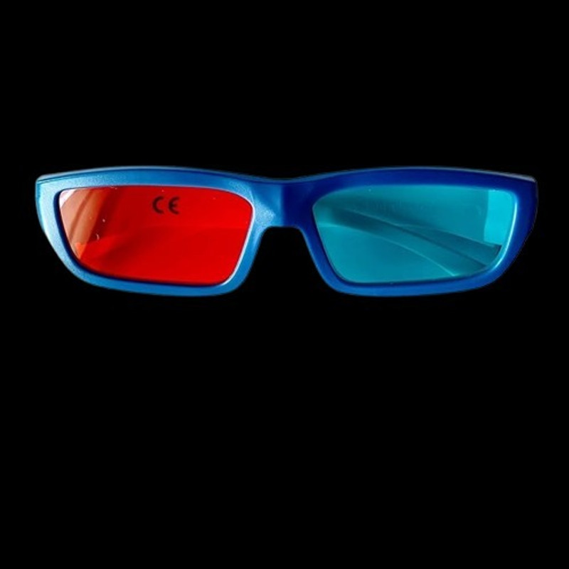 Bynocs Anaglyph 3D Glasses Small BYNOCS3DLS Video Glasses(Right Eye Red)