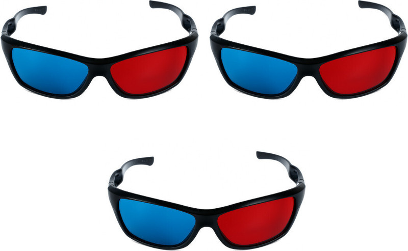 TRONICS INDIA TI-RC02 (Pack of 4nos. 3D Glasses with 4nos. FREE 3D Booklets) Video Glasses(Multicolor)