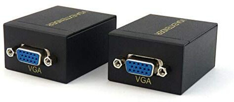 Tobo VGA Extender 60M Female LAN RJ45 Ethernet Female Adapter Amplifie TD-456H 32 inch Blu-ray Player(Black)